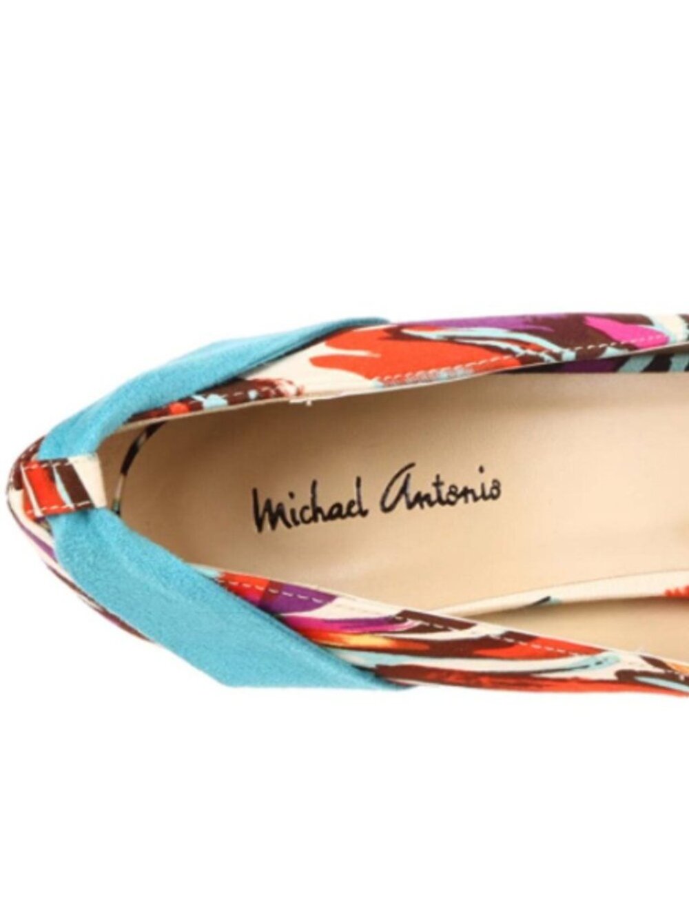 Michael Antonio Floral Kaula Removable Ankle Strap Peep Toe High Heels Size 9 - Picture 7 of 15